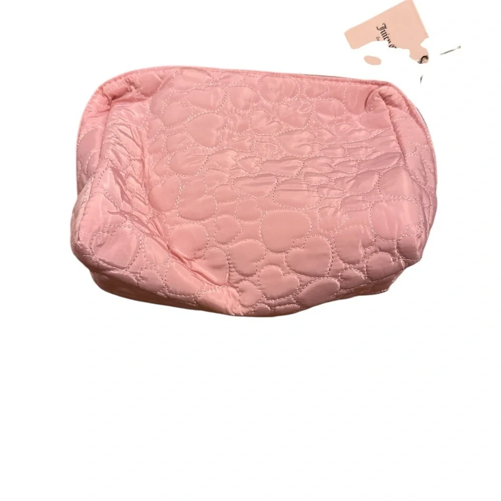 Juicy Couture Quilted Pink Cosmetic Pouch